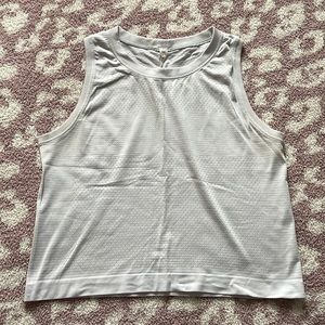Light blue lululemon mesh muscle tank size 4